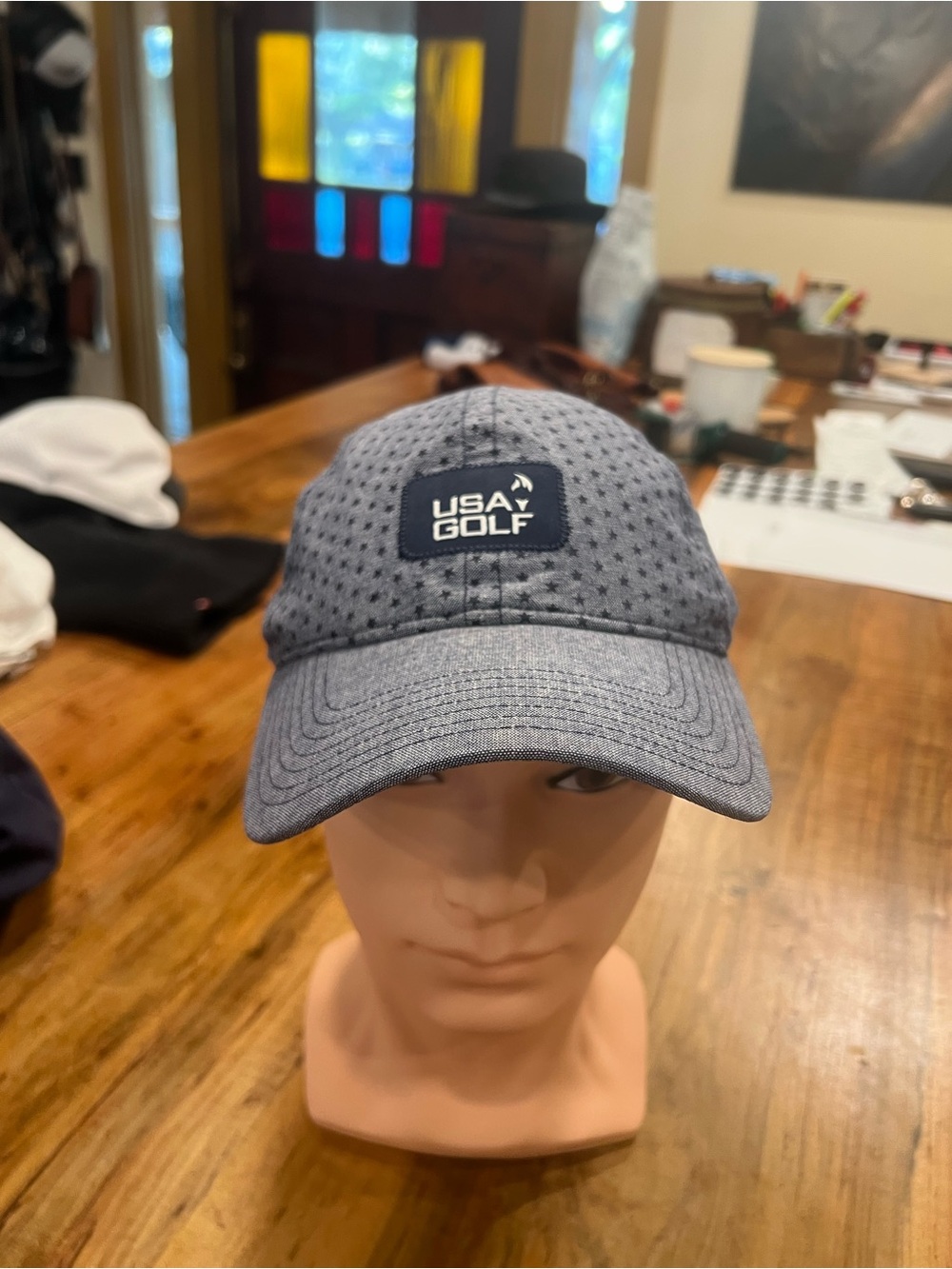 USA Golf Navy Blue Performance Baseball Cap